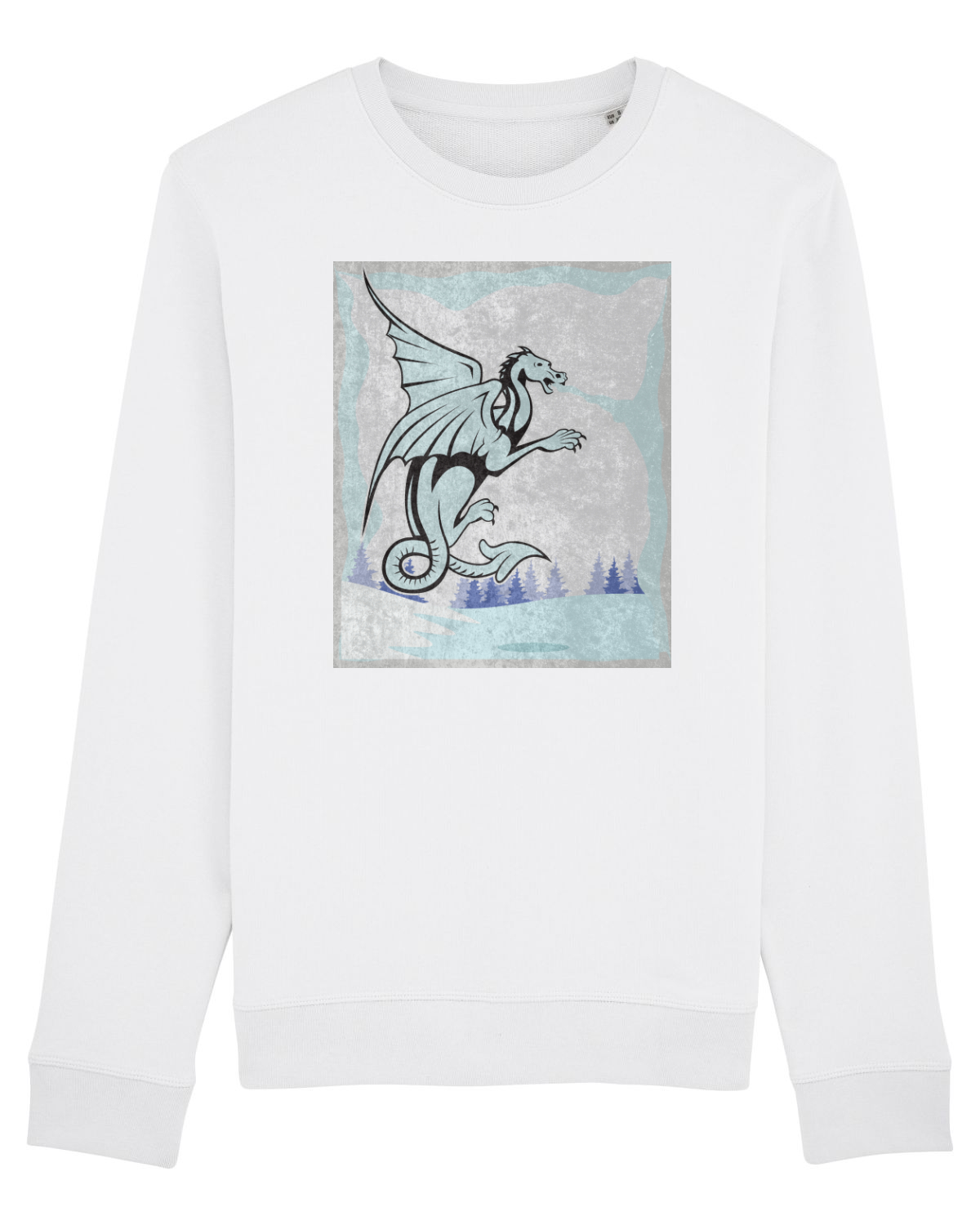 Bluză mânecă lungă Unisex Rise White