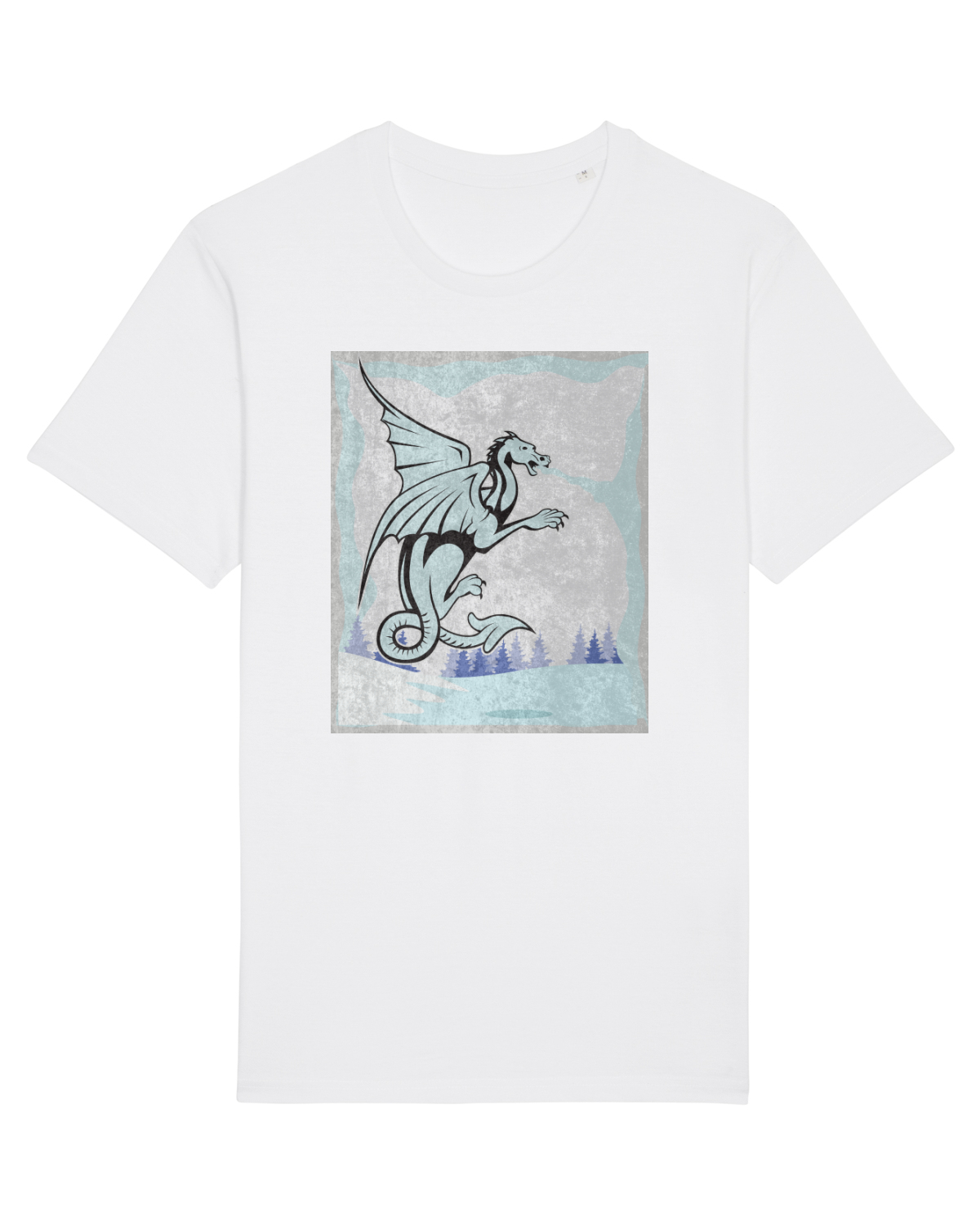Tricou mânecă scurtă Unisex Rocker White
