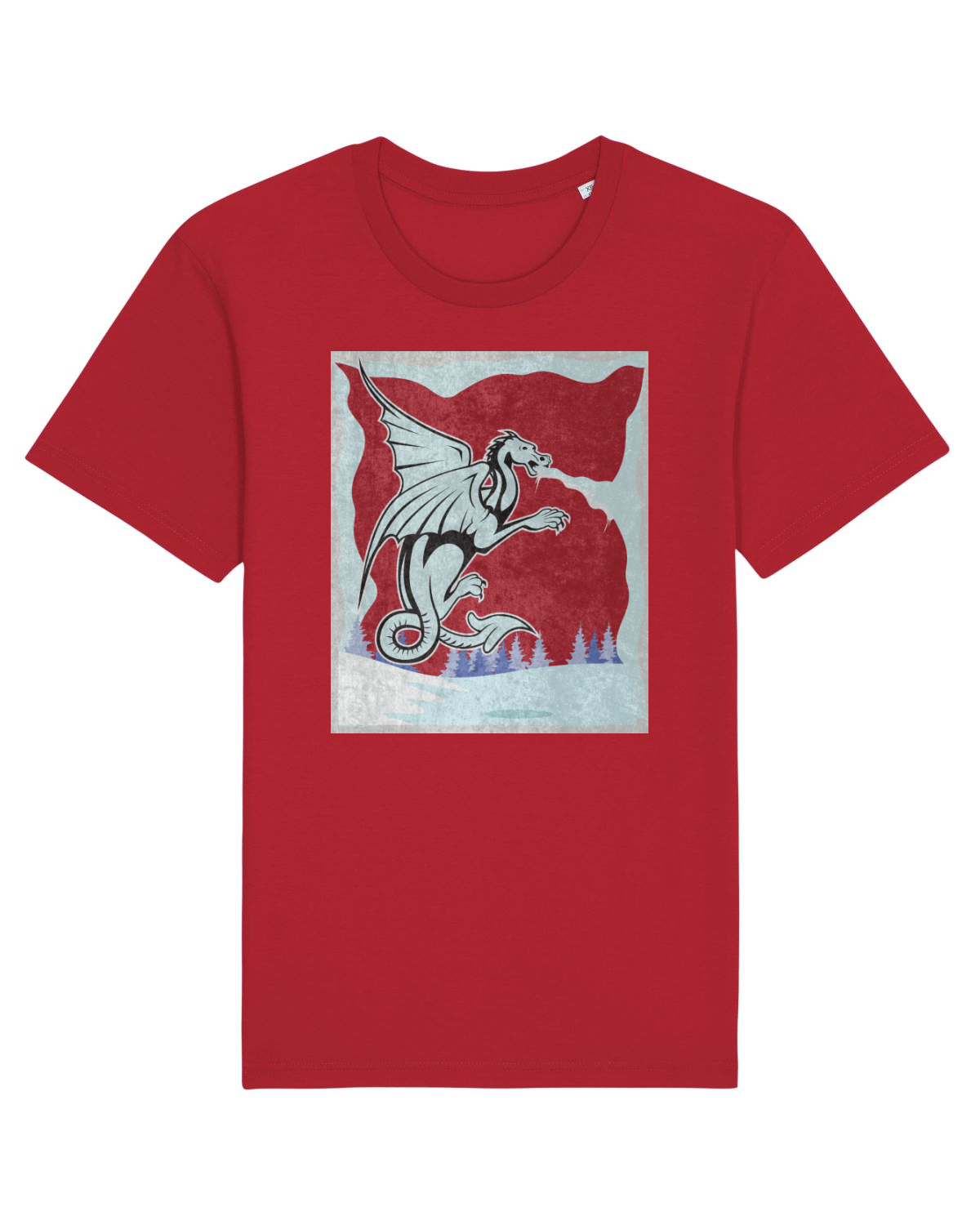 Tricou mânecă scurtă Unisex Rocker Red
