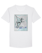 Ice Dragon  Tricou mânecă scurtă guler larg Bărbat Skater