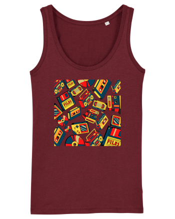 Retro Nostalgia Burgundy