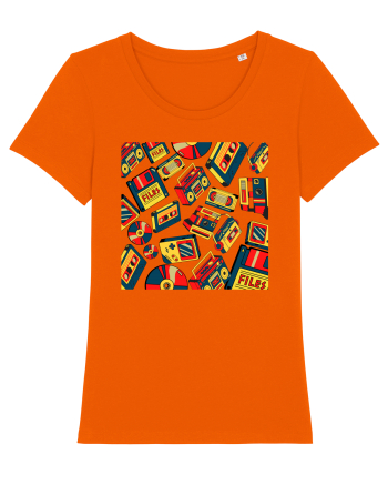 Retro Nostalgia Bright Orange