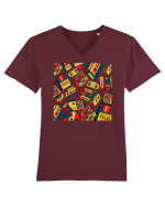 Retro Nostalgia Tricou mânecă scurtă guler V Bărbat Presenter