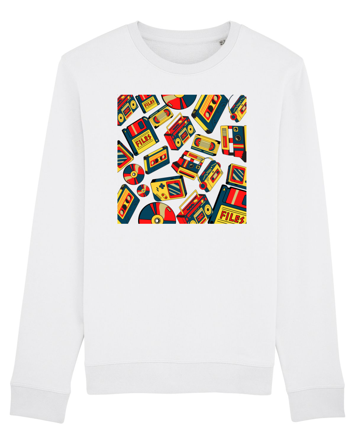 Bluză mânecă lungă Unisex Rise White