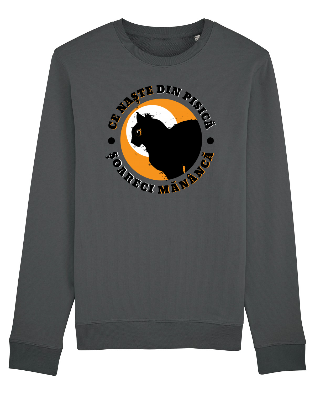 Bluză mânecă lungă Unisex Rise Anthracite