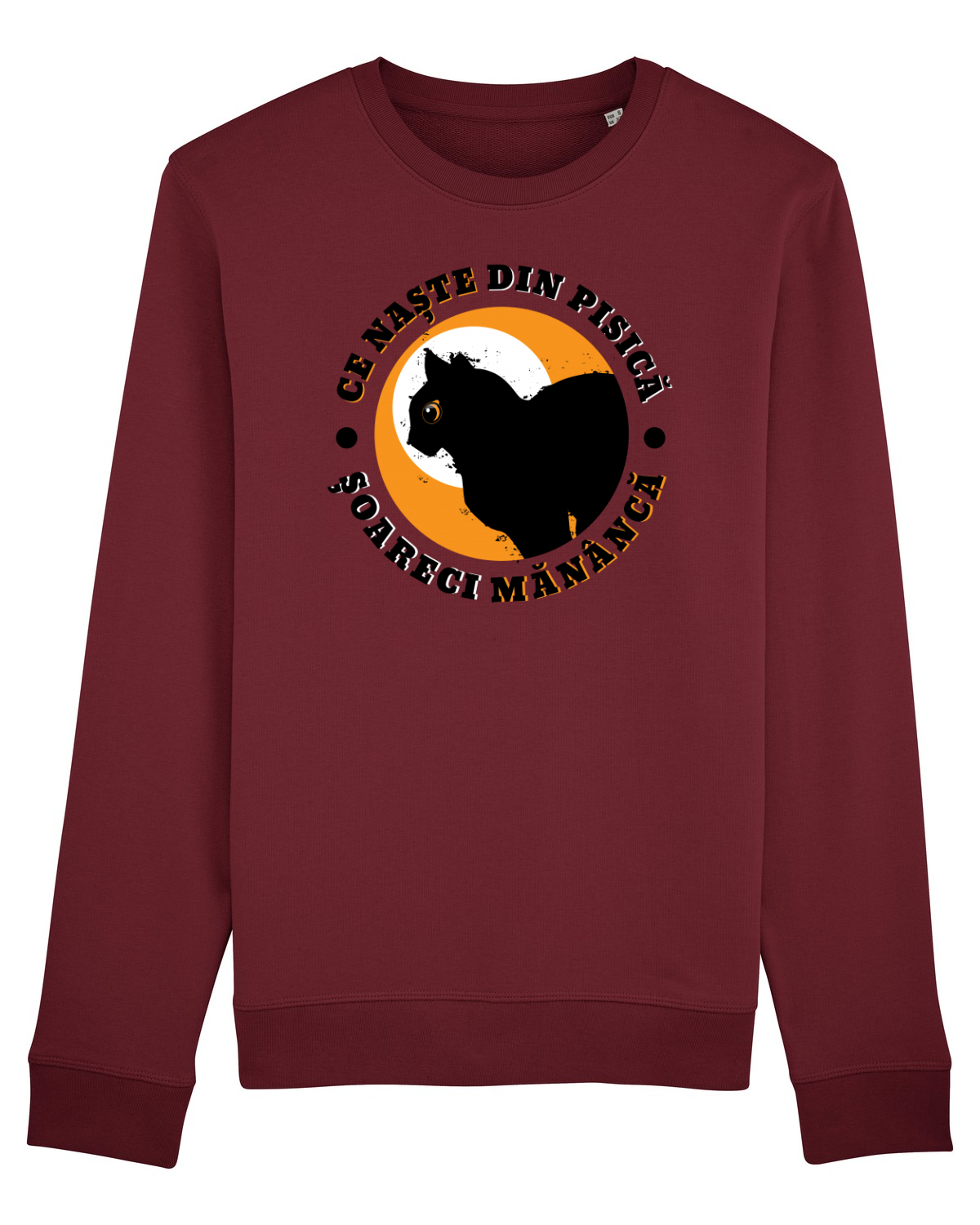 Bluză mânecă lungă Unisex Rise Burgundy