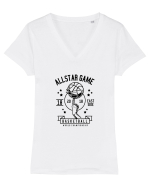 Allstar Basketball Black Tricou mânecă scurtă guler V Damă Evoker