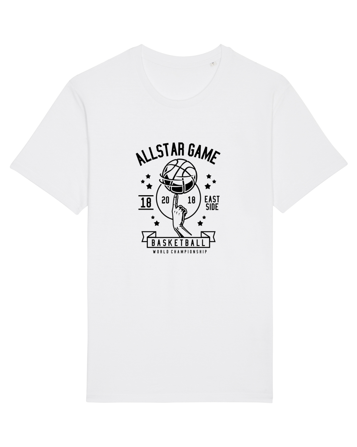 Tricou mânecă scurtă Unisex Rocker White