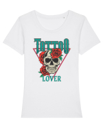 Tattoo Lover Tricou mânecă scurtă guler larg fitted Damă Expresser