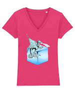 Ice Dragon  Tricou mânecă scurtă guler V Damă Evoker