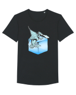 Ice Dragon  Tricou mânecă scurtă guler larg Bărbat Skater