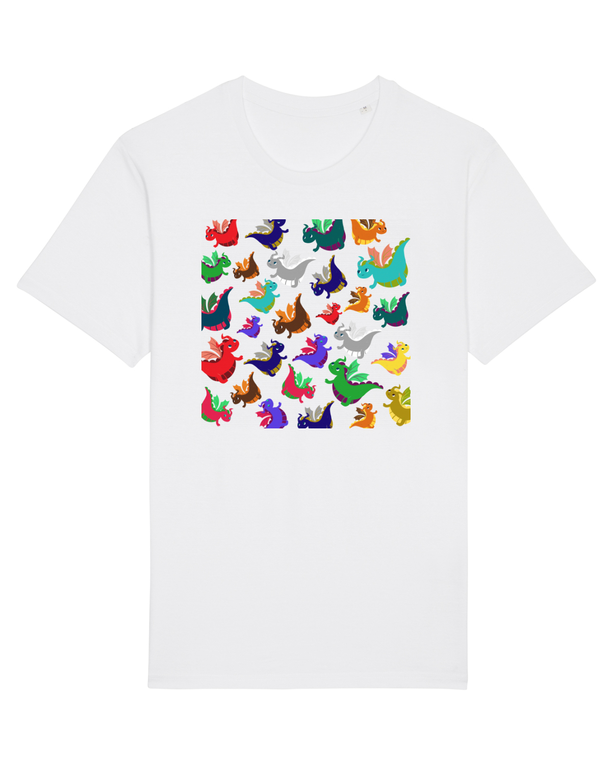 Tricou mânecă scurtă Unisex Rocker White