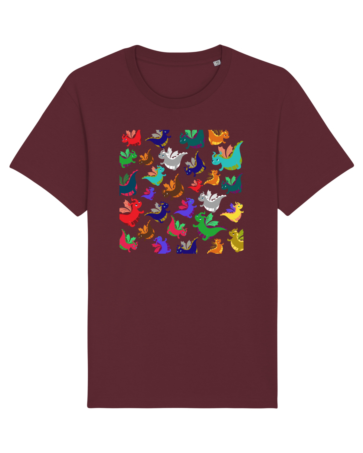Tricou mânecă scurtă Unisex Rocker Burgundy