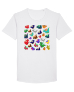 Baby Dragons Tricou mânecă scurtă guler larg Bărbat Skater