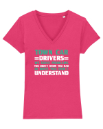 DRIVERS Tricou mânecă scurtă guler V Damă Evoker