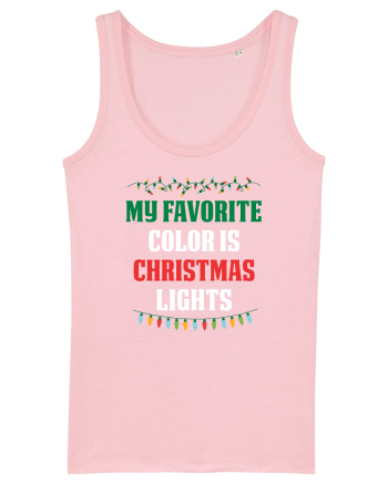 CHRISTMAS LIGHTS Cotton Pink