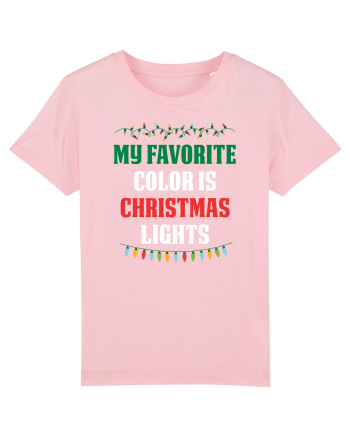 CHRISTMAS LIGHTS Cotton Pink