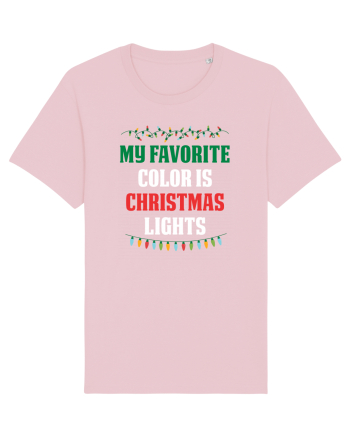 CHRISTMAS LIGHTS Cotton Pink