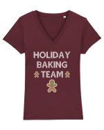 CHRISTMAS Tricou mânecă scurtă guler V Damă Evoker