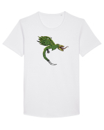 MUTANT DRAGON GREEN Tricou mânecă scurtă guler larg Bărbat Skater