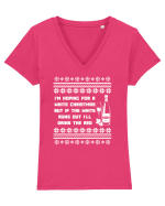 CHRISTMAS Tricou mânecă scurtă guler V Damă Evoker