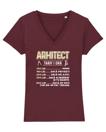 ARHITECT - tarif pe ora Burgundy