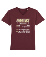ARHITECT - tarif pe ora Tricou mânecă scurtă guler V Bărbat Presenter
