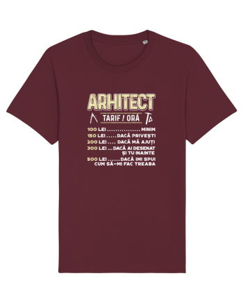 ARHITECT - tarif pe ora Burgundy