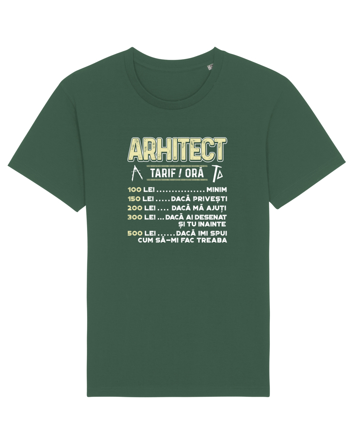 Tricou mânecă scurtă Unisex Rocker Bottle Green