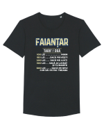 Faiantar Tricou mânecă scurtă guler larg Bărbat Skater
