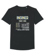 Inginer Tricou mânecă scurtă guler larg Bărbat Skater
