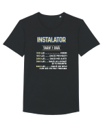 Instalator Tricou mânecă scurtă guler larg Bărbat Skater