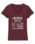 Lacatus Tricou mânecă scurtă guler V Damă Evoker