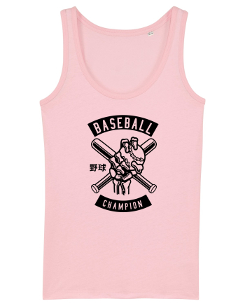 Baseball Skeleton Black Cotton Pink