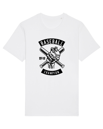 Baseball Skeleton Black White