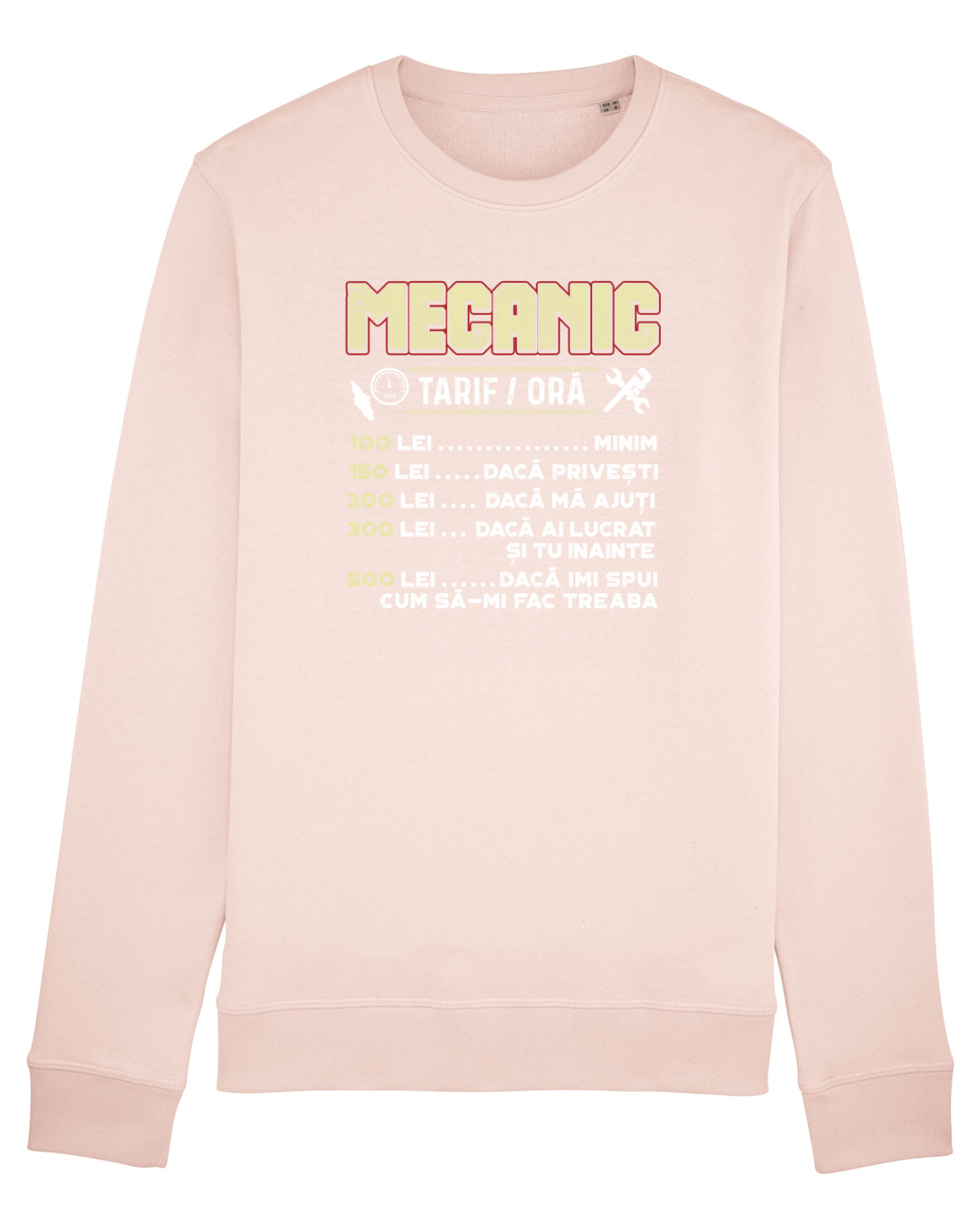 Bluză mânecă lungă Unisex Rise Candy Pink