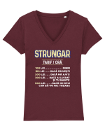 Strungar Tricou mânecă scurtă guler V Damă Evoker