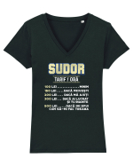 SUDOR Tricou mânecă scurtă guler V Damă Evoker