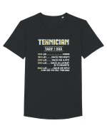 Tehnician Tricou mânecă scurtă guler larg Bărbat Skater