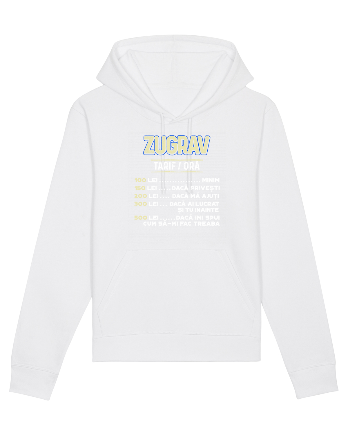 Hanorac Unisex Drummer White