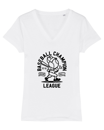 Baseball Champion Black White