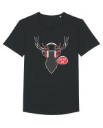 Renul Ho Ho Ho! Tricou mânecă scurtă guler larg Bărbat Skater