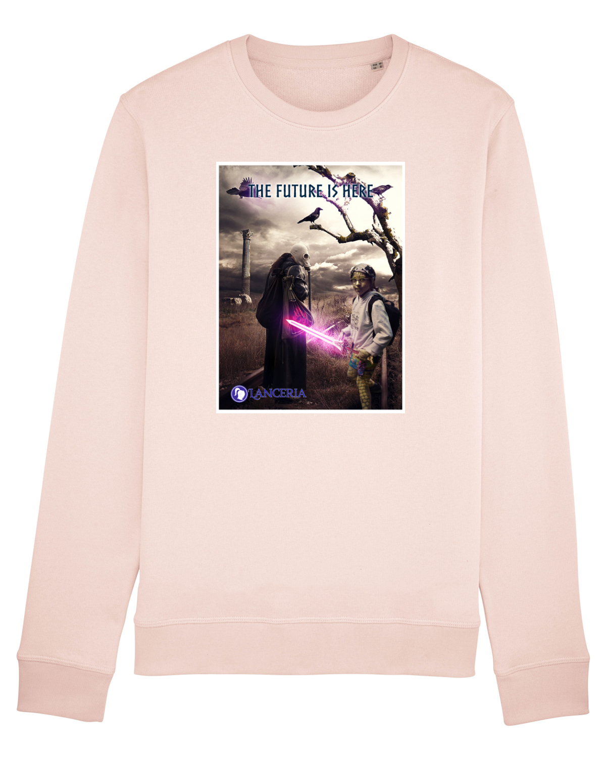 Bluză mânecă lungă Unisex Rise Candy Pink