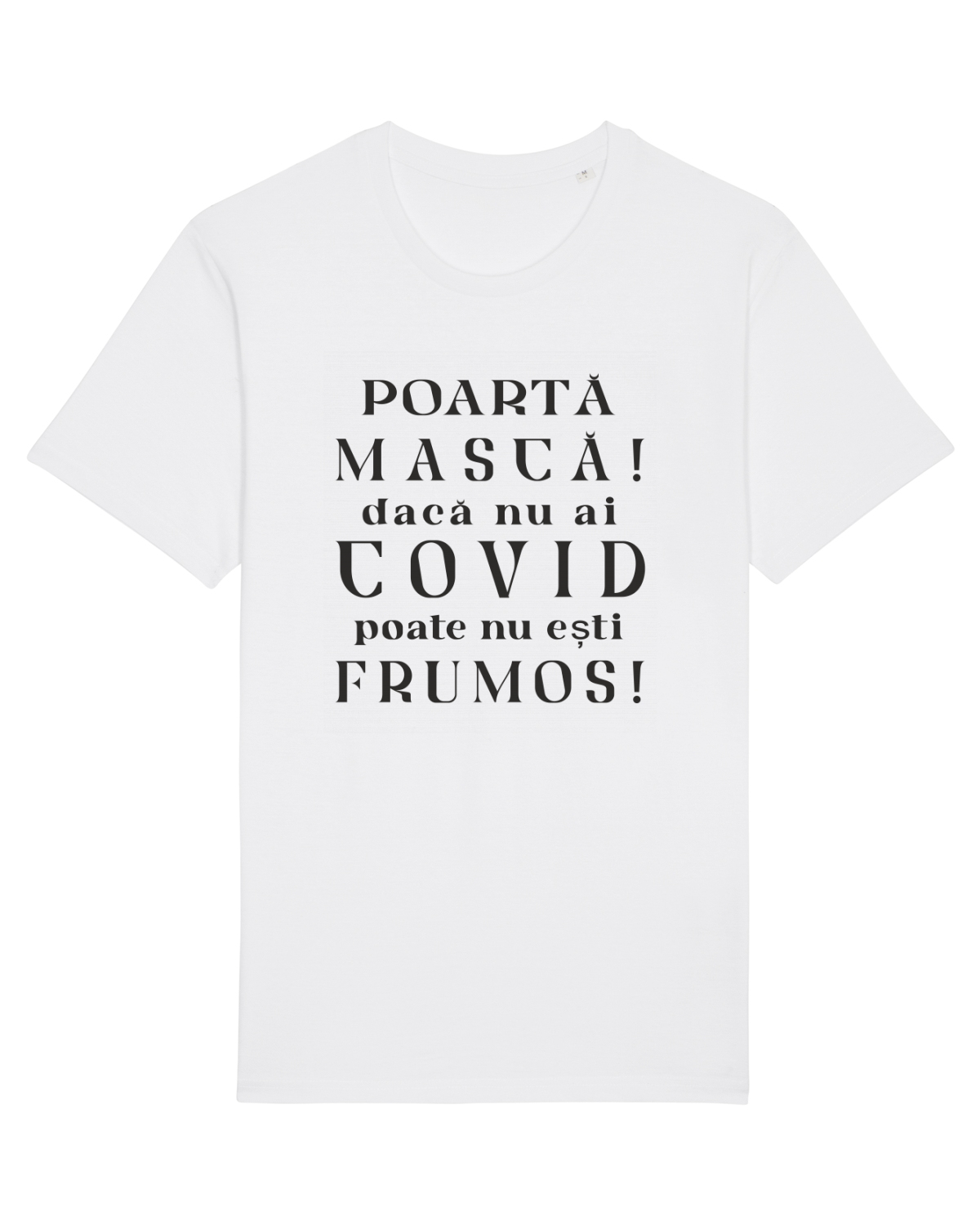 Tricou mânecă scurtă Unisex Rocker White