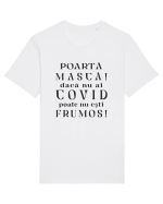 Poartă Mască ! Tricou mânecă scurtă Unisex Rocker
