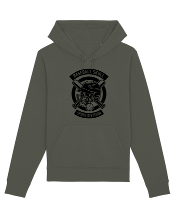 Baseball Skull Black Khaki
