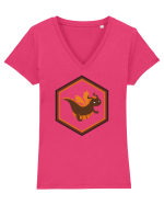 Baby Dragon Tricou mânecă scurtă guler V Damă Evoker