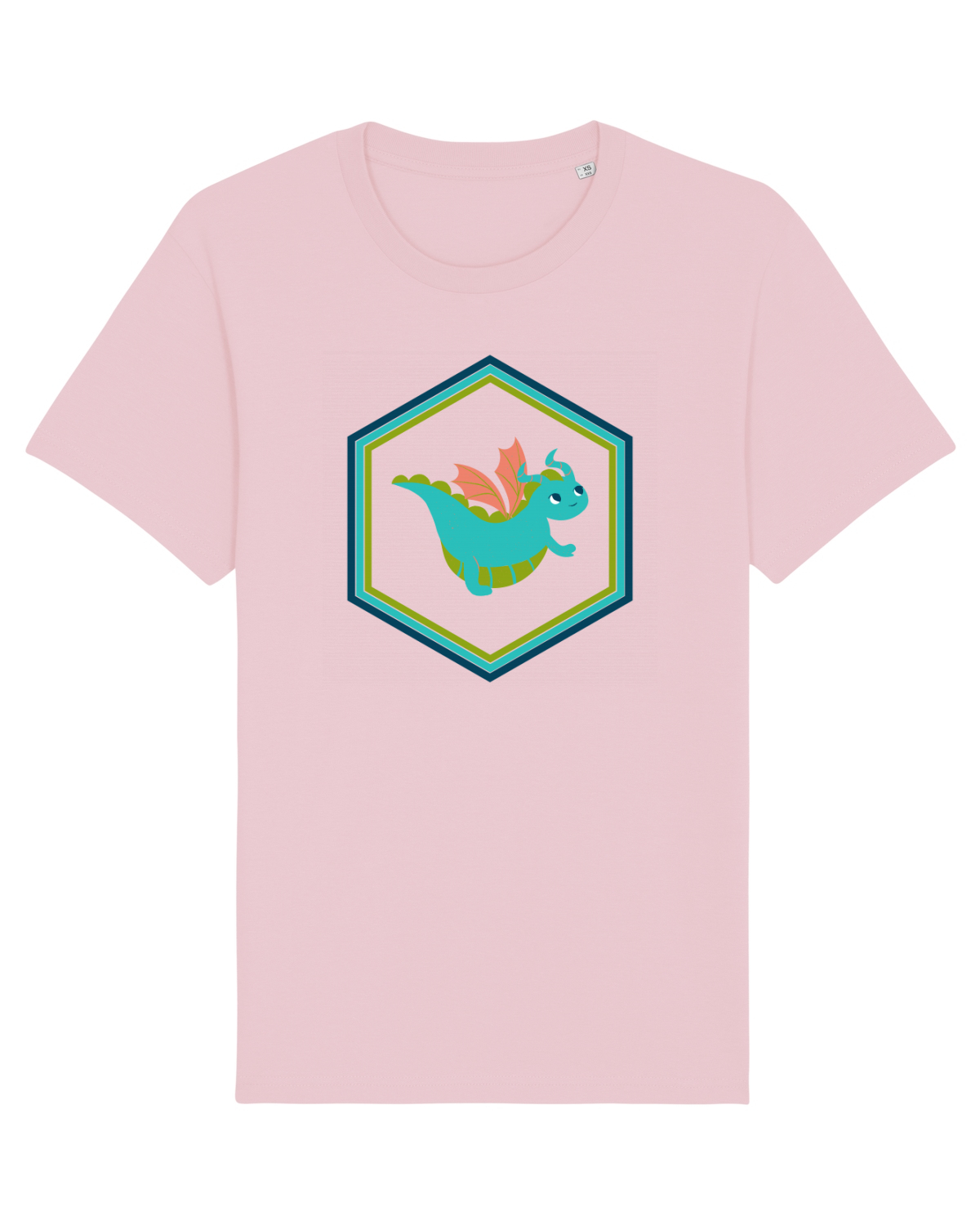 Tricou mânecă scurtă Unisex Rocker Cotton Pink