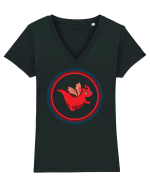 Baby Dragon Tricou mânecă scurtă guler V Damă Evoker