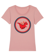 Baby Dragon Tricou mânecă scurtă guler larg fitted Damă Expresser
